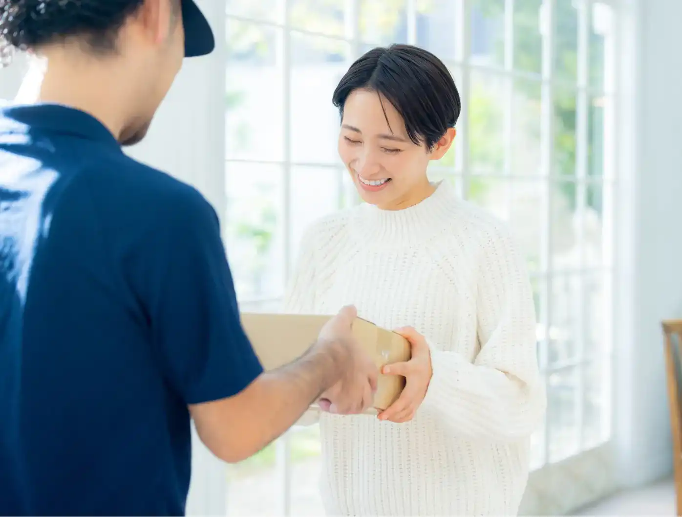 自宅への無料配送で受け取る